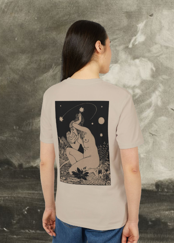 Virgo Zodiac T-Shirt — Vintage Astrological Tee art-deco  minimalist celestial print cotton to