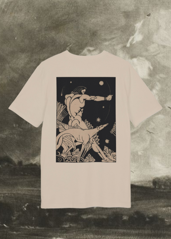 Aquarius Zodiac T-Shirt — Vintage Astrological Tee art-deco minimalist celestial print cotton tee