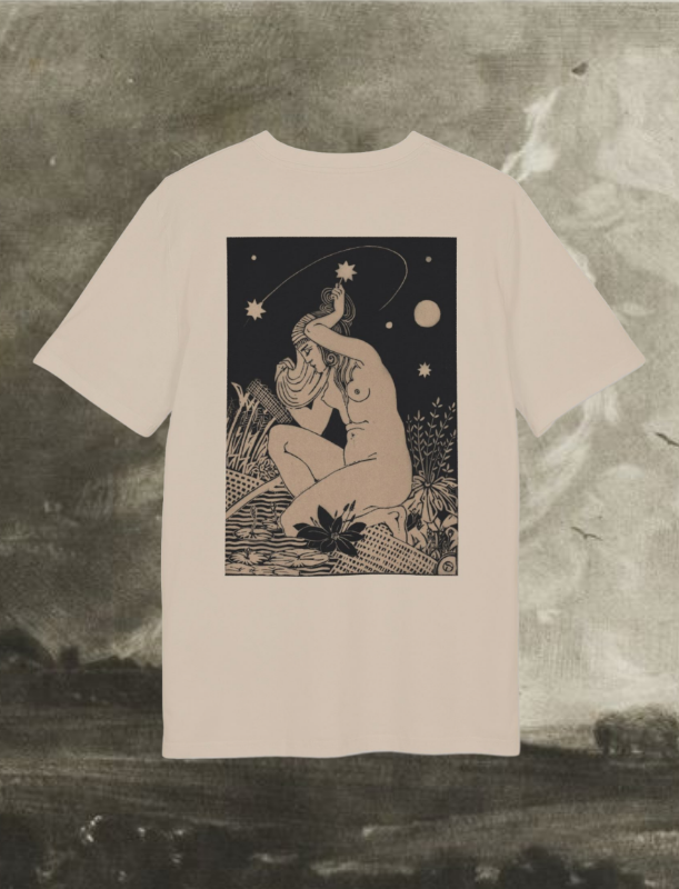 Virgo Zodiac T-Shirt — Vintage Astrological Tee art-deco  minimalist celestial print cotton to